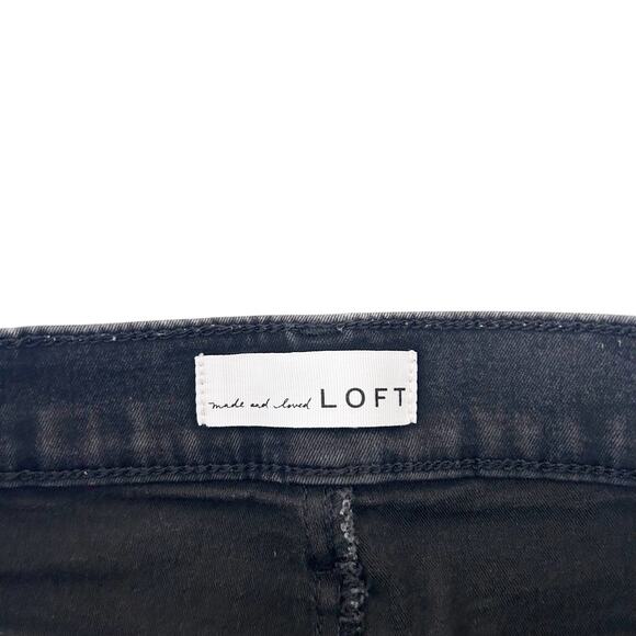 Loft Black Modern Skinny Jeans Sz 27 - Picture 2 of 5